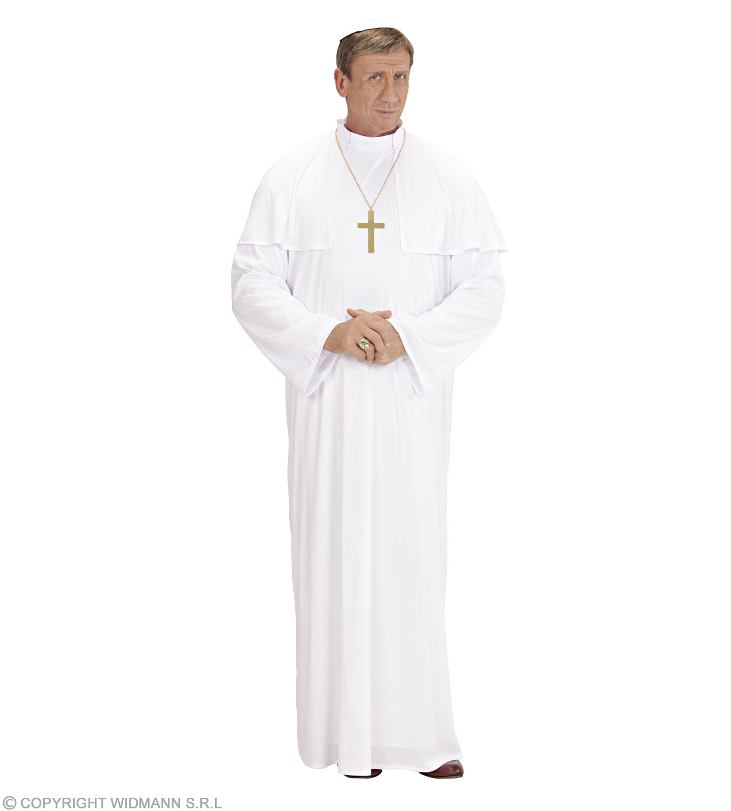 Disfraz papa-Pope blanco-papá iglesias revestimiento obispo Kaplan sacerdote