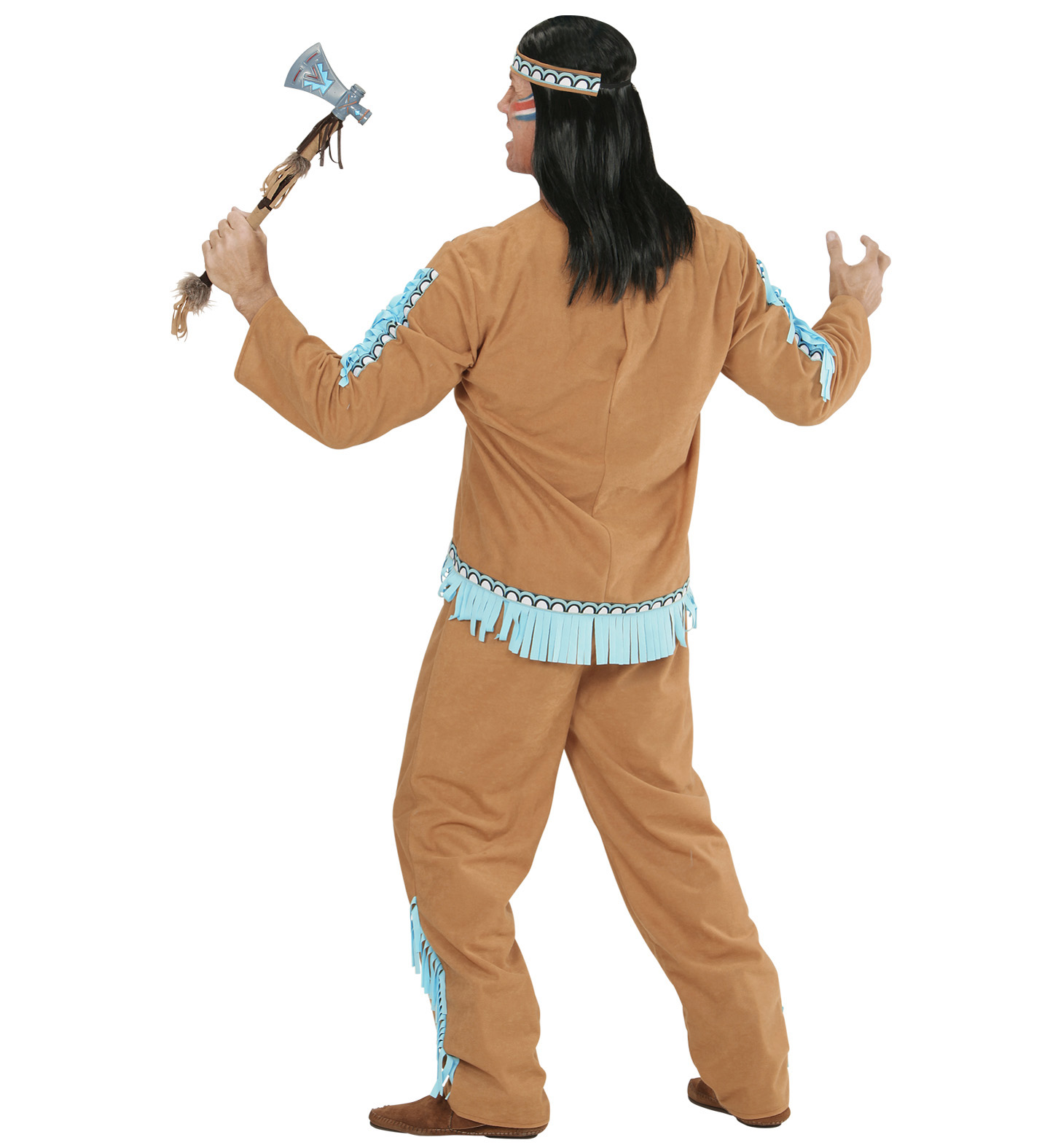 Hose M 3 tlg INDIANER Herren Kostüm Gr Stirnband Jacke 50 Karneval #0721