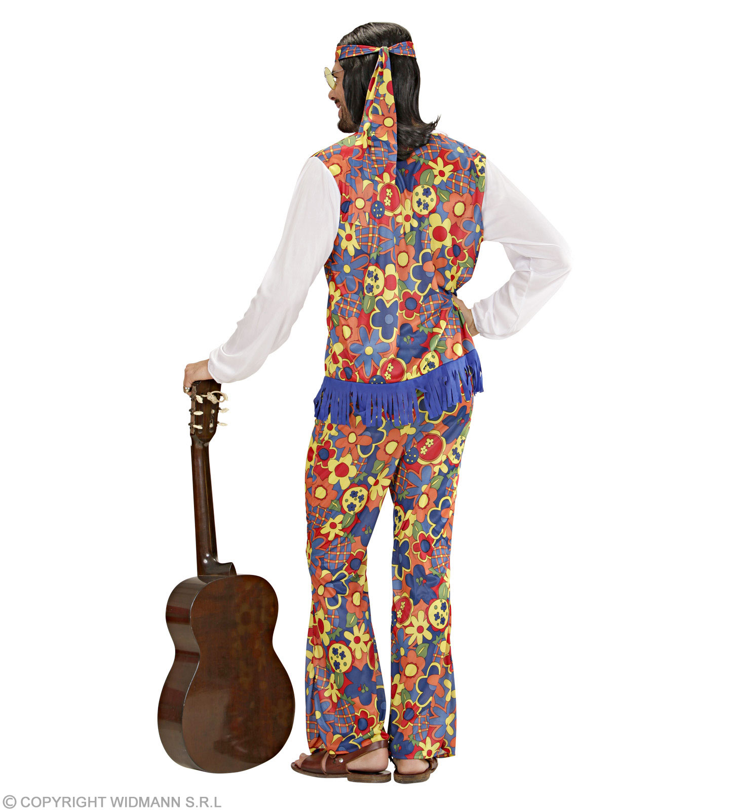 Hippy Kostüm für Männer 70er Jahre - Flower power 70ties